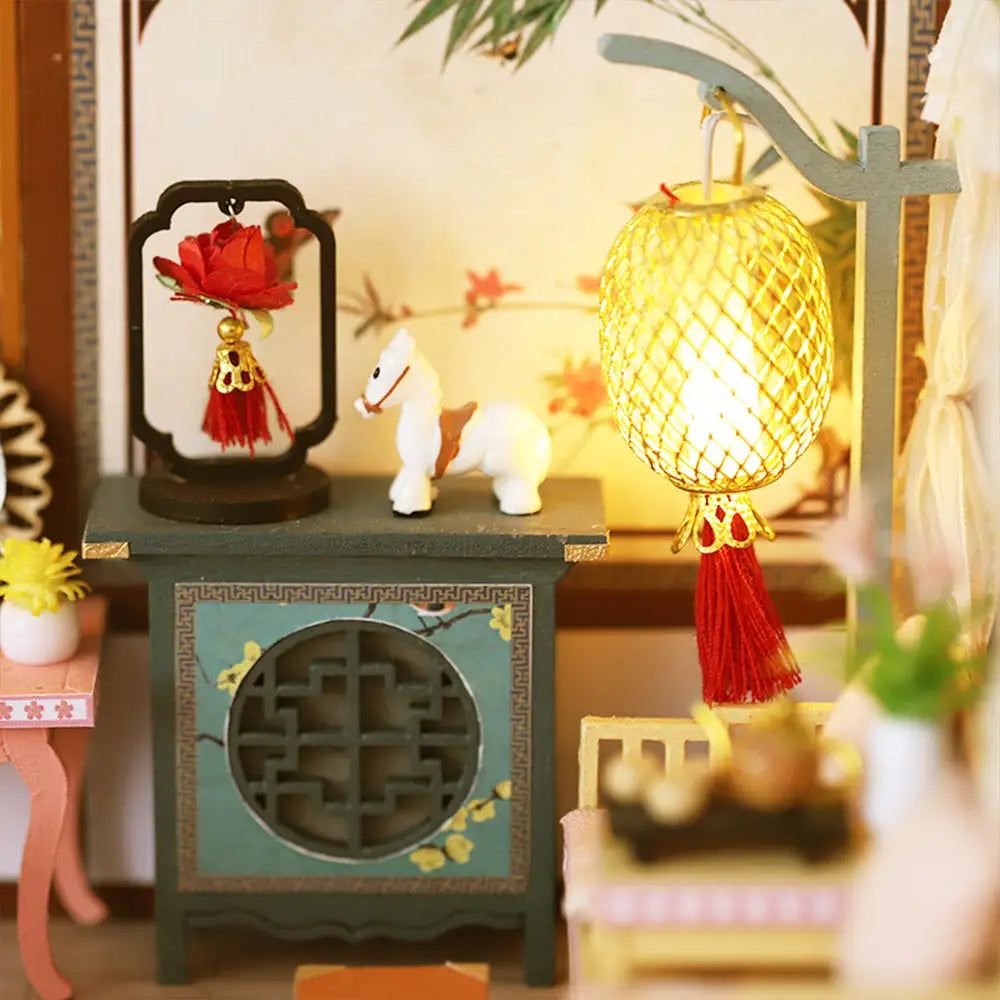 vintage style miniature book cottage for fairy garden decor
