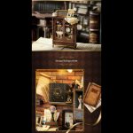 whimsical coffee shop vignette for shelf decoration