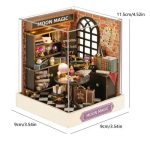 whimsical-miniature-lunar-cottage-assembly-kit Whimsical miniature lunar cottage assembly kit finished display scene