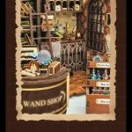 wizard-themed-bookshelf-miniature-craft Wizard themed bookshelf miniature craft