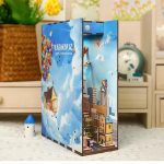 wooden-craft-kit-creating-a-miniature-travel-library Wooden craft kit creating a miniature travel library scene with hand-painted landmarks