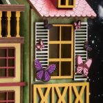 wooden-craft-kit-for-creating-a-cozy-miniature-alley Wooden craft kit for creating cozy miniature alley with pre-cut pieces and painted facades