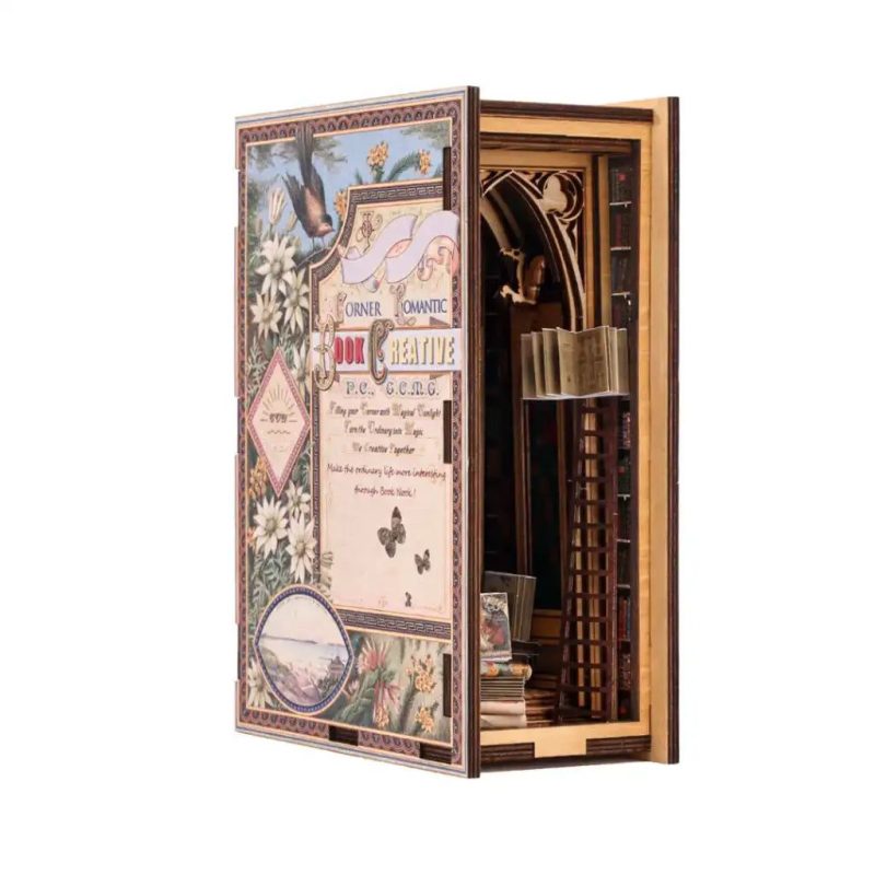 wooden-fairy-tale-book-nook wooden fairy tale book nook
