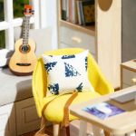 wooden-miniature-house-sunroom-project-for-hobby-crafters Wooden miniature sunroom house project for hobby crafters on desk