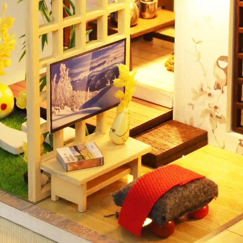 wooden-style-bamboo-mini-house-diy-project Wooden-style bamboo mini house DIY project with LED lighting system