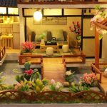 zen-bamboo-courtyard-dollhouse-with-bonsai-and-patio Zen bamboo courtyard dollhouse scene with bonsai tree and tiled patio