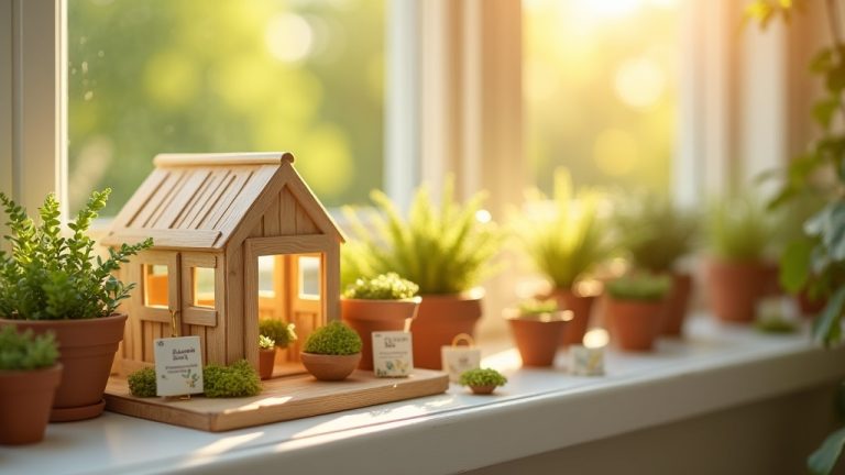 How to Style a Miniature Greenhouse for Windowsill Display