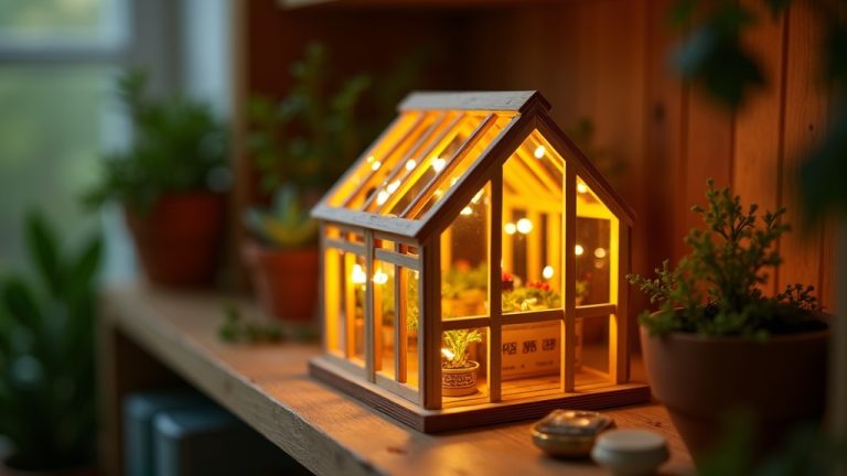 Miniature Greenhouse with LED Lights: Grow, Glow, and Build Something Beautiful