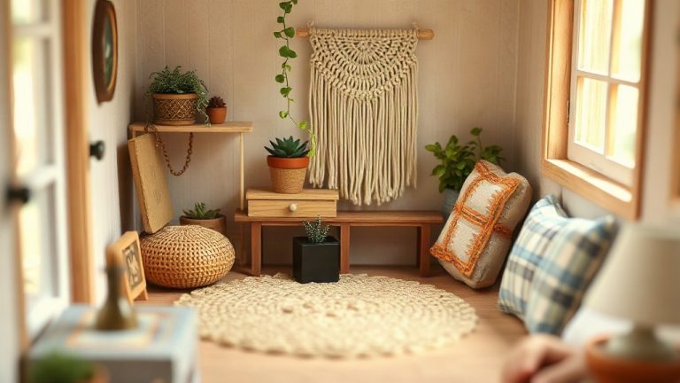 Boho Miniature House Decor: Creating Whimsical Spaces with Plants, Rugs & Tapestries