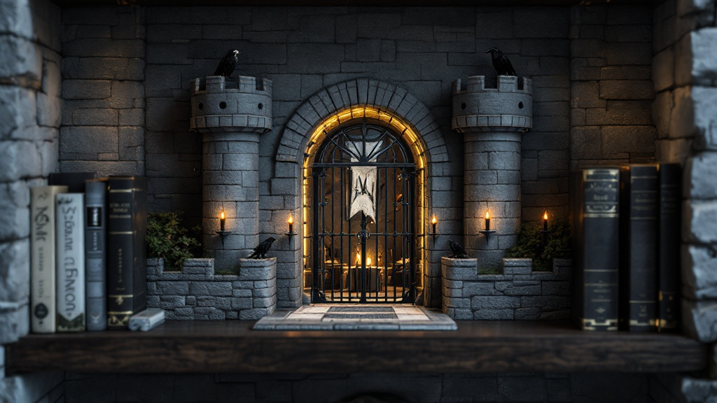 Game of Thrones Book Nook Inspiration: Build Your Own Westeros Shelf Insert