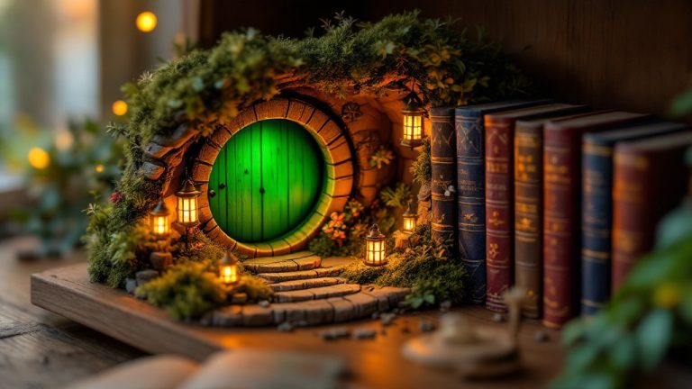 Lord of the Rings Inspired Book Nook: Shire, Rivendell & Minas Tirith Builds