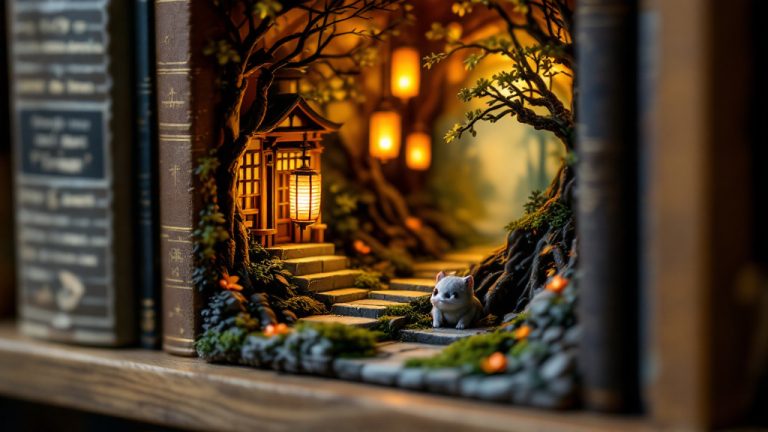 Studio Ghibli Inspired Book Nook: Build a Tiny Portal to Miyazaki's Worlds