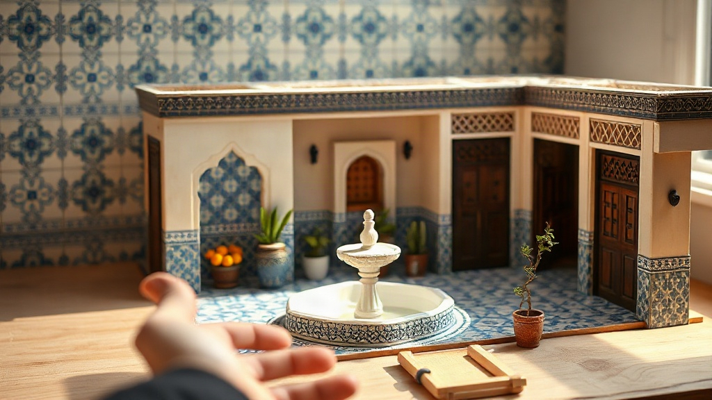 Moroccan Miniature Riad: Building Intricate Tilework and Courtyard Gardens